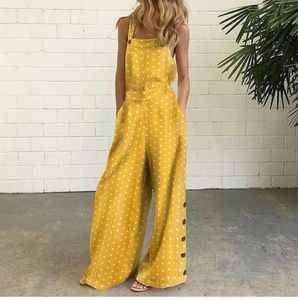 Polka Dot Overalls Jumpsuit. Sizes Small/medium